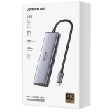 Док-станция UGREEN 6-in-1 USB-C Docking Station (CM512) (75643)