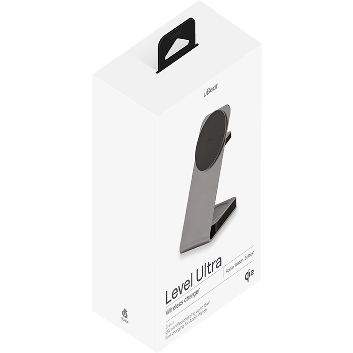 Беспроводное зарядное устройство uBear Level Ultra Grey - WL22SG31LV-AW - фото 7