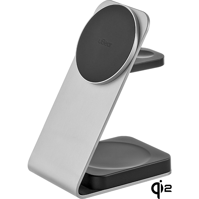 Беспроводное зарядное устройство uBear Level Ultra Silver