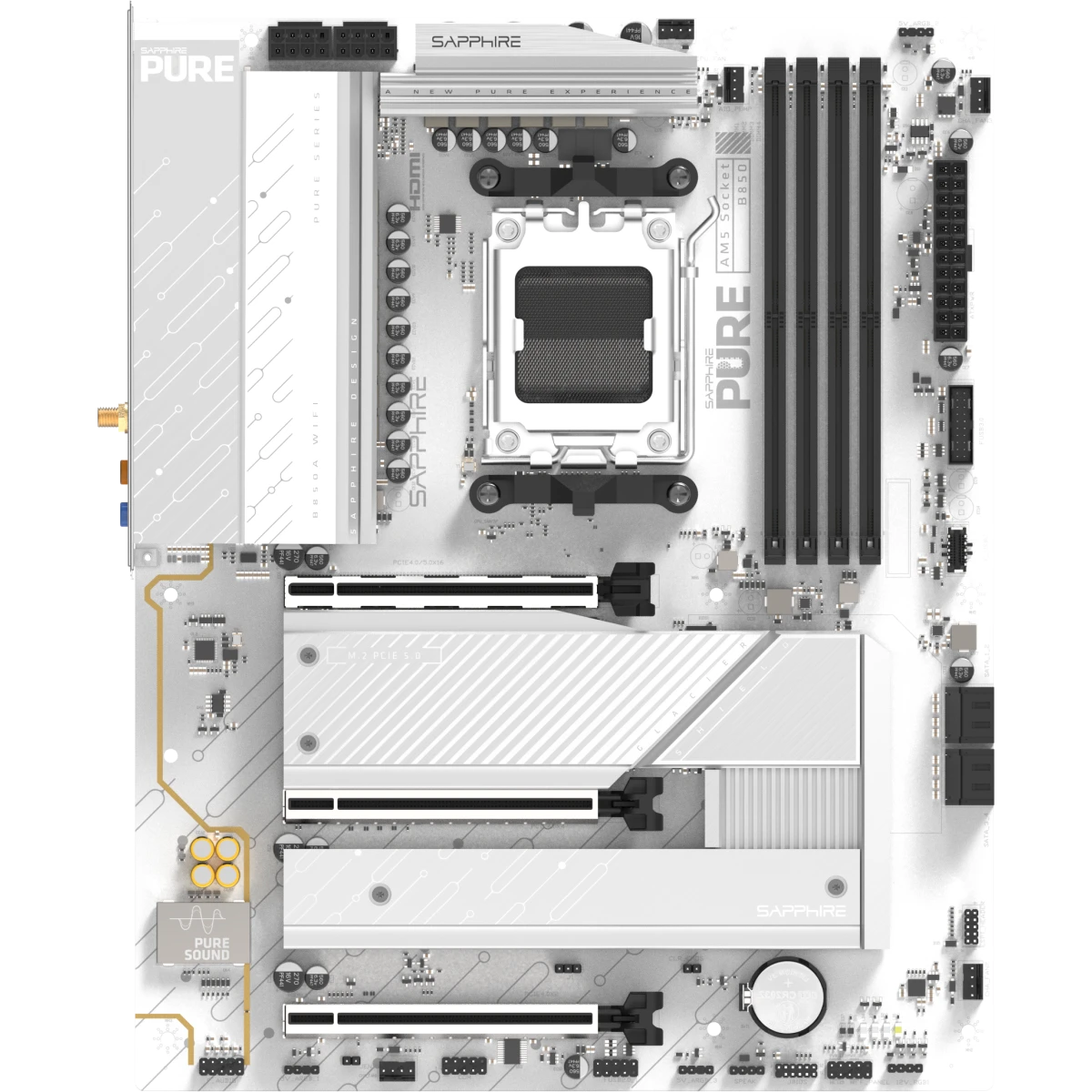 Материнская плата Sapphire PURE B850A WIFI 7 - 52123-11-40G
