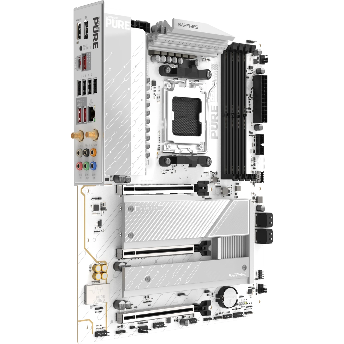 Материнская плата Sapphire PURE B850A WIFI 7 - 52123-11-40G - фото 2