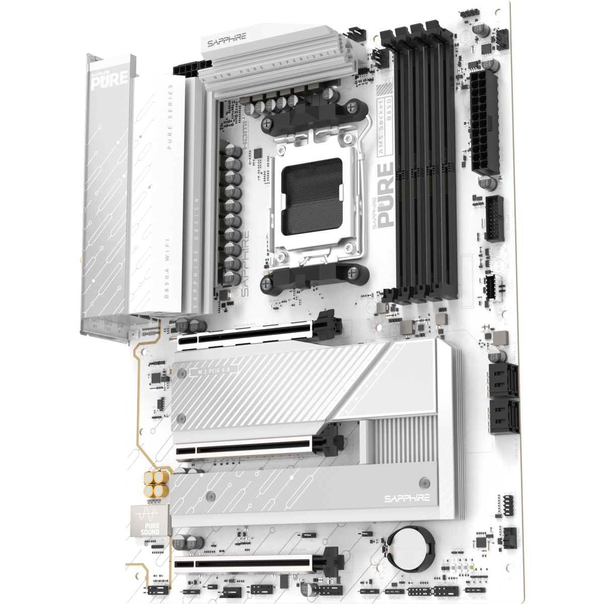 Материнская плата Sapphire PURE B850A WIFI 7 - 52123-11-40G - фото 3