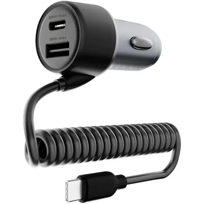 Автомобильное зарядное устройство PERO AС08 Black - AС08BL