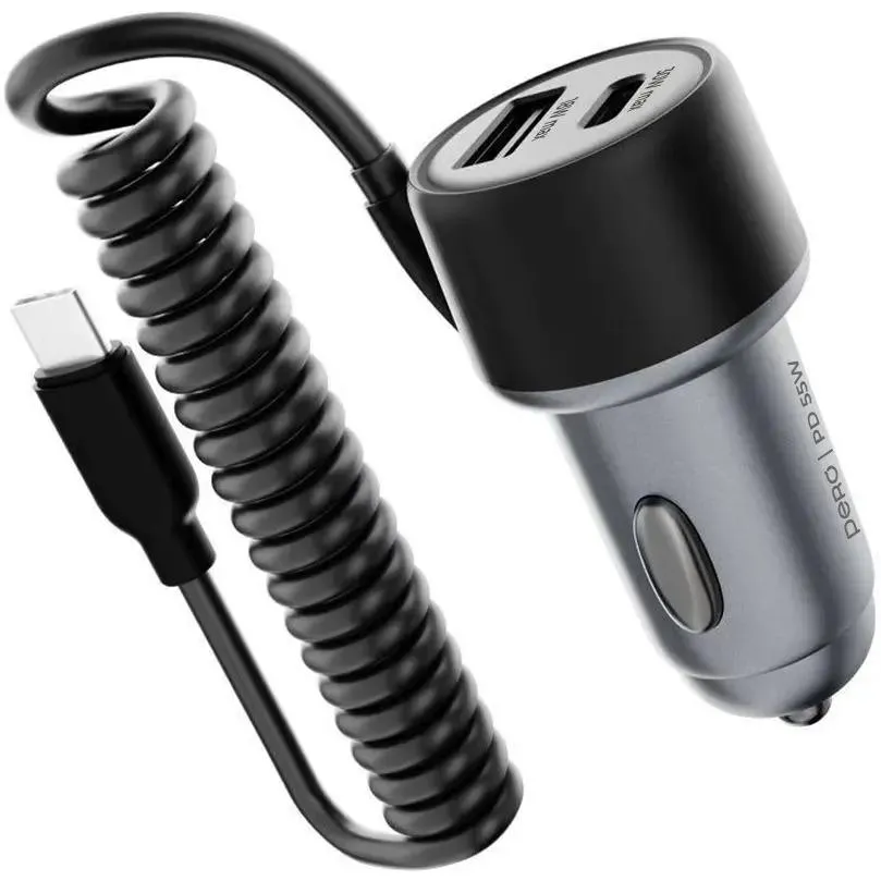 Автомобильное зарядное устройство PERO AС08 Black - AС08BL - фото 3