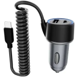 Автомобильное зарядное устройство PERO AС08 Black (AС08BL)