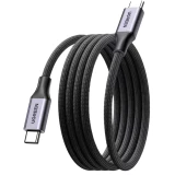 Кабель USB Type-C - USB Type-C, 1м, UGREEN L520 Space Gray (55517)