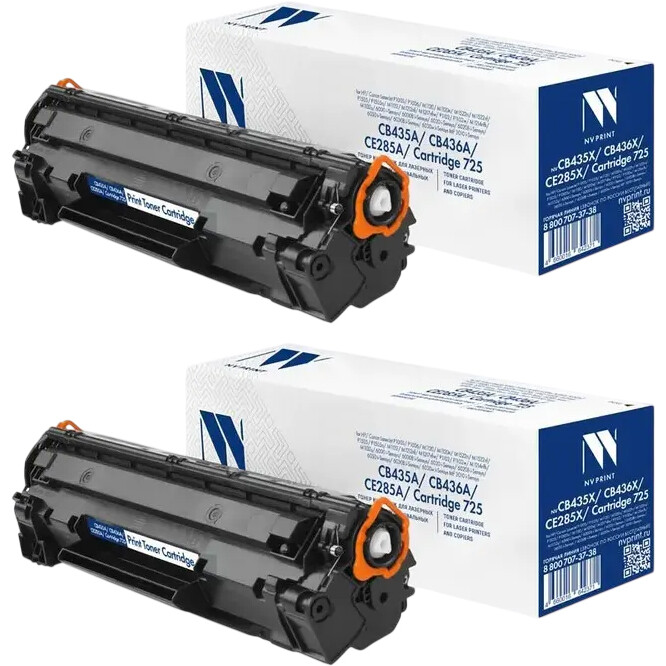 Картридж NV Print CB435A/CB436A/CE285A/CE278A/725-SET2 Black - NV-CB435A/CB436A/CE285A/CE278A/NV-725 UNIV-SET2