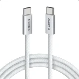 Кабель USB Type-C - USB Type-C, 1.8м, Anker Zolo White (A8060H22)