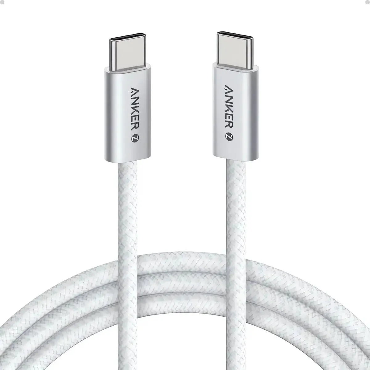 Кабель USB Type-C - USB Type-C, 1.8м, Anker Zolo White - A8060H22