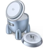 Беспроводное зарядное устройство UGREEN UNO Rocket Shape Wireless Charger 25W Blue/Silver (65300)