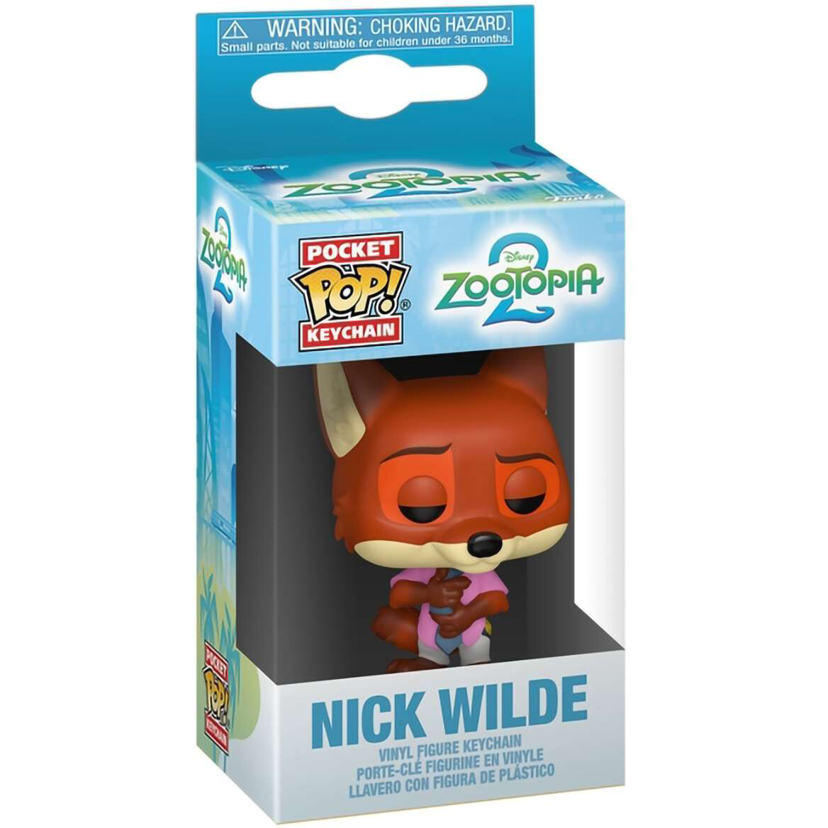Брелок Funko Pocket POP! Disney Zootopia 2 Nick Wilde - 86641 - фото 2