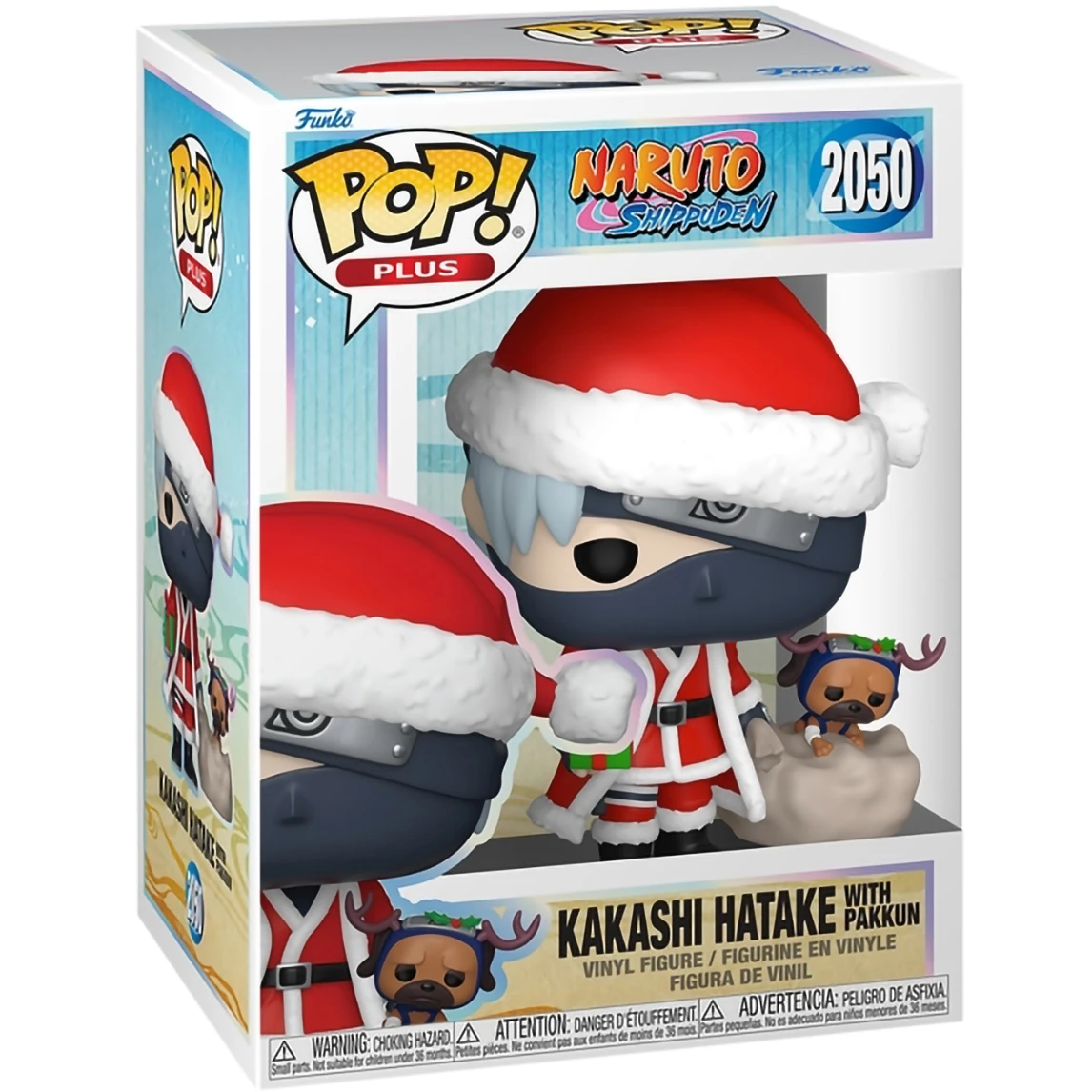 Фигурка Funko POP! Plus Naruto Shippuden Kakashi Hatake with Pakkun (Holiday) - 86779 - фото 2