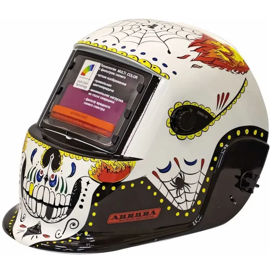 Маска сварщика АВРОРА SKELETON FIRE A777c - 30690