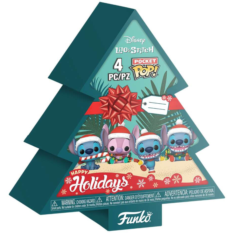 Фигурка Funko Pocket POP! Holiday Tree Disney Lilo & Stitch 4PK (86092) - фото 2