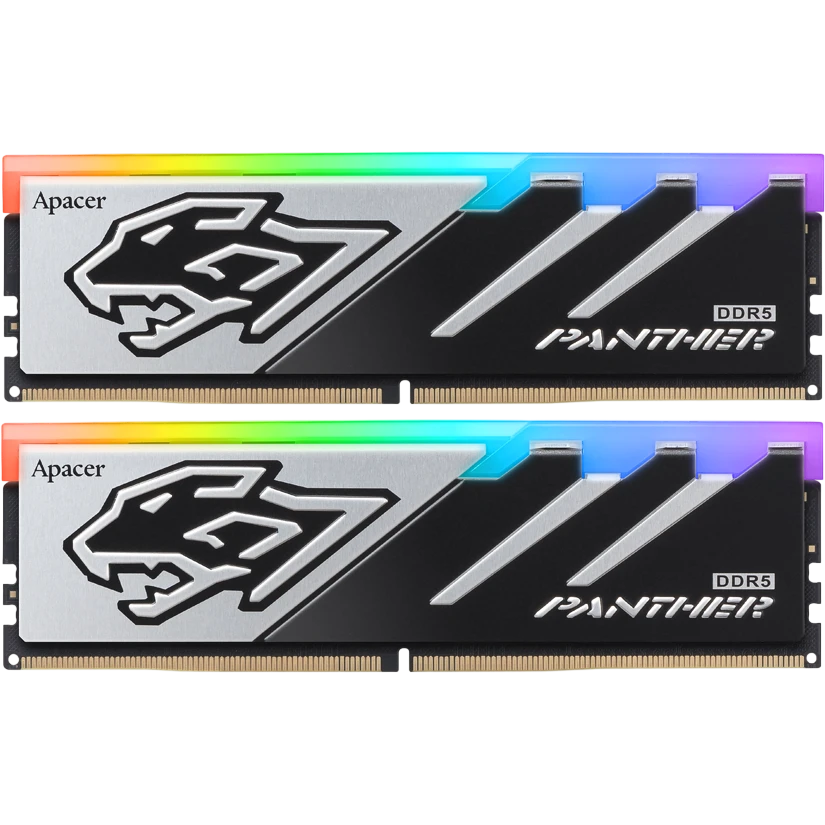 Оперативная память 32GB DDR5 5600MHz Apacer PANTHER RGB (AH5U32G56C5229BAA-2) (2x16GB KIT) - фото 2