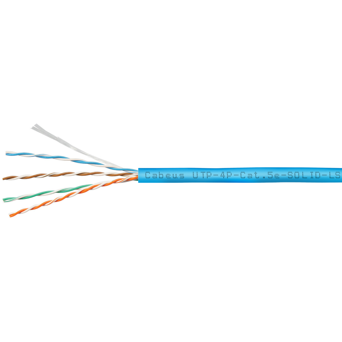 Бухта Cabeus UTP-4P-Cat.5e-SOLID-LSZH-BL-20, 20м