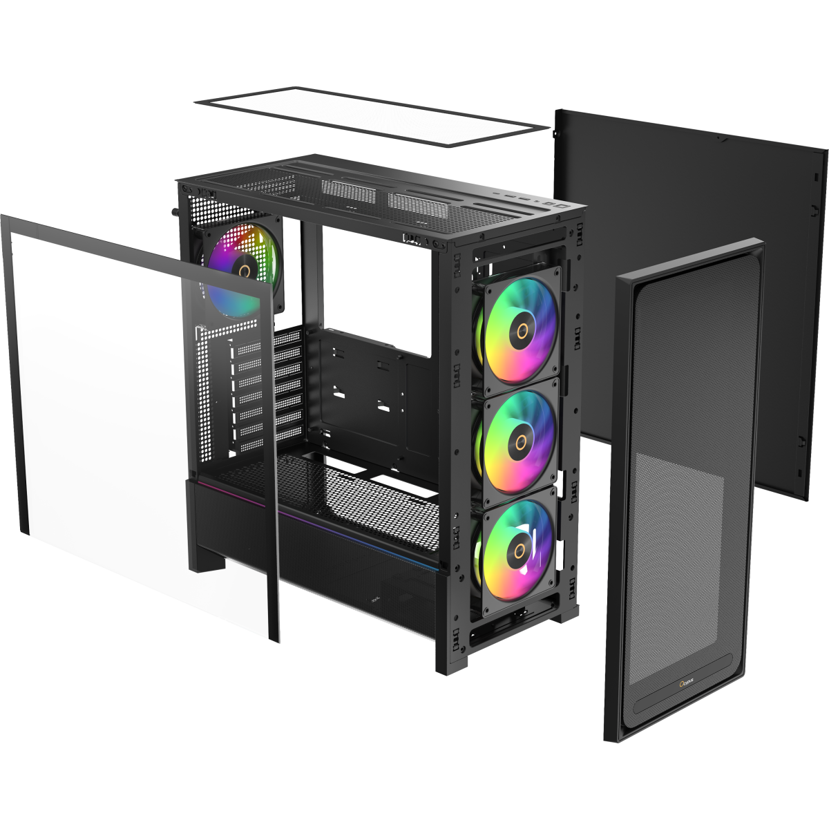 Корпус Ocypus Delta C70 ARGB Black - Delta-C70-BKG400XX-GL - фото 8