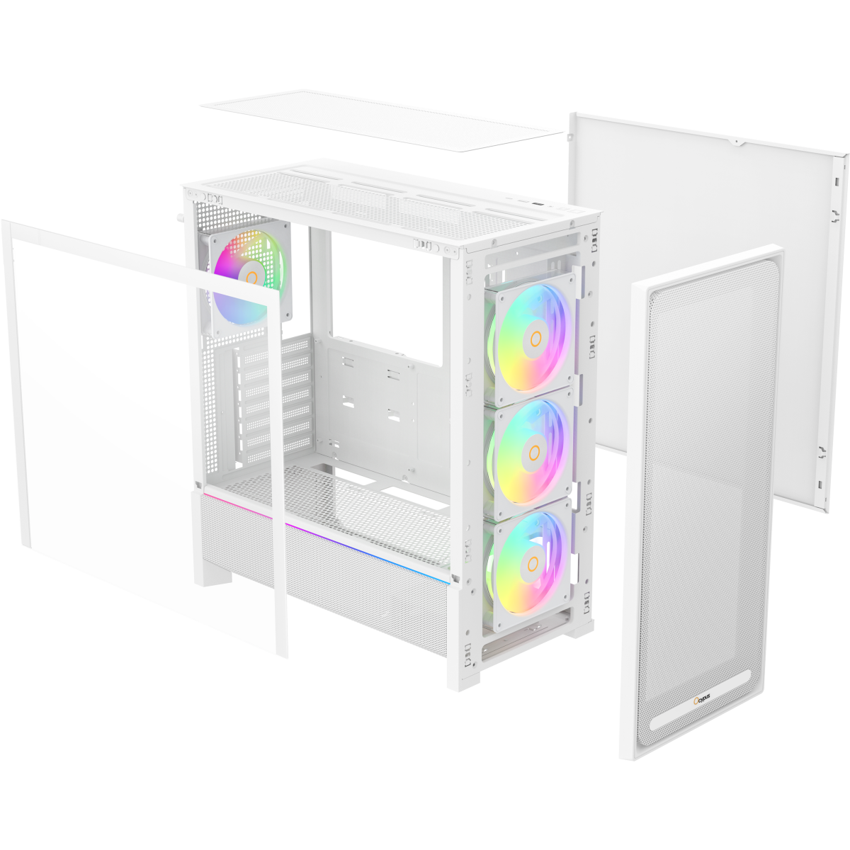 Корпус Ocypus Delta C70 ARGB White - Delta-C70-WHG400XX-GL - фото 8