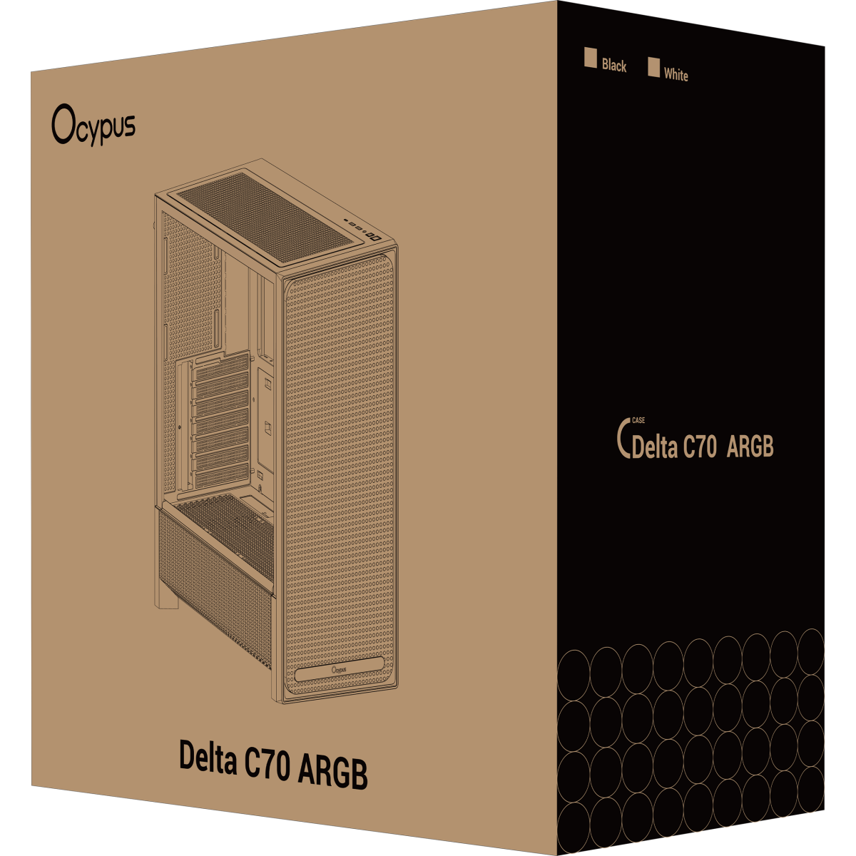 Корпус Ocypus Delta C70 ARGB White - Delta-C70-WHG400XX-GL - фото 9