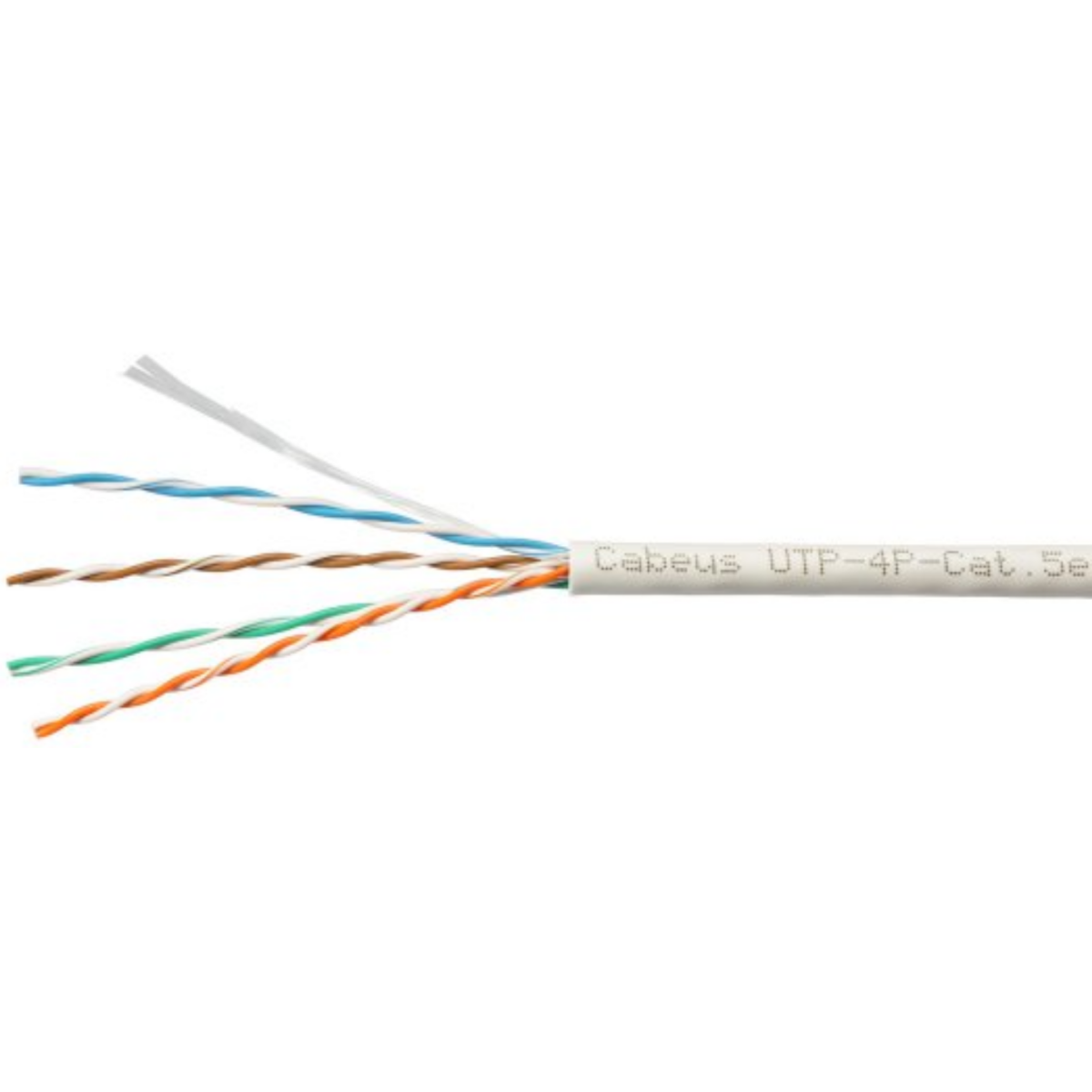 Бухта Cabeus UTP-4P-Cat.5e-SOLID-LSZH-GY-LIGHT-20, 20м
