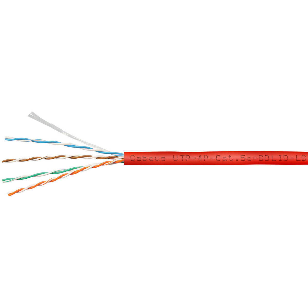 Бухта Cabeus UTP-4P-Cat.5e-SOLID-LSZH-RD-25, 25м