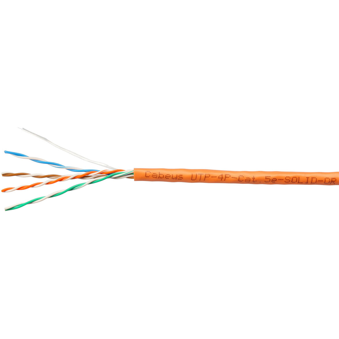 Бухта Cabeus UTP-4P-Cat.5e-SOLID-OR-25, 25м
