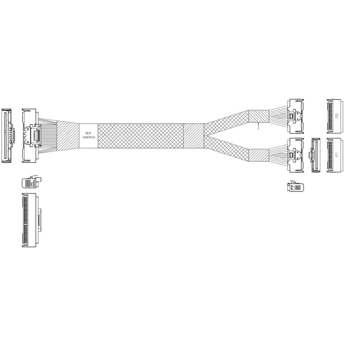 Кабель JPC P733BGB10800-1