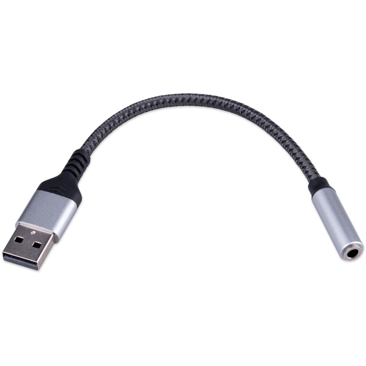 Переходник USB - 3.5 Jack (F), 0.15м, Cablexpert CCA-UM3.5F-AL - фото 2