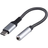 Переходник USB Type-C - 3.5 Jack (F), 0.15м, Cablexpert CCA-UC3.5F-AL