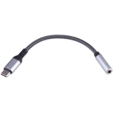 Переходник USB Type-C - 3.5 Jack (F), 0.15м, Cablexpert CCA-UC3.5F-AL