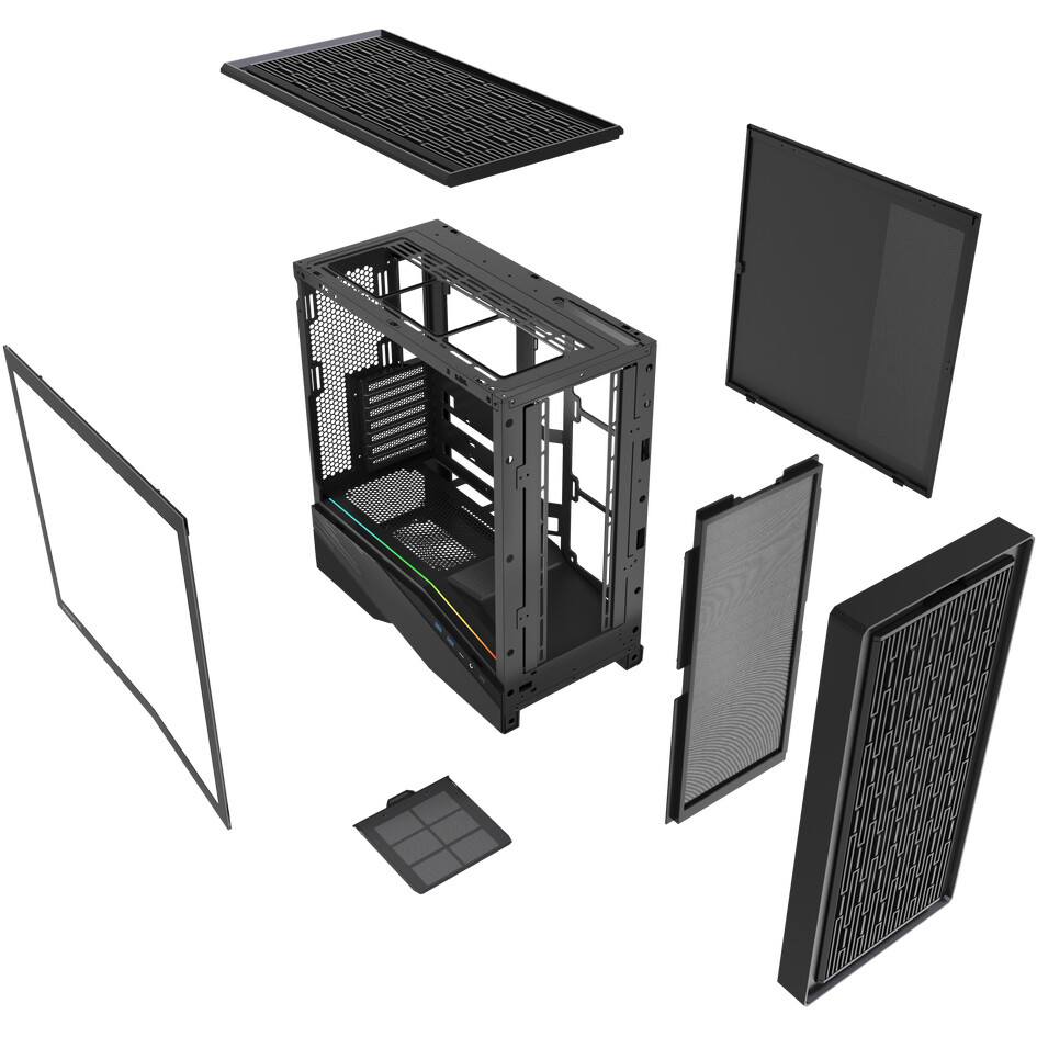 Корпус Powercase Intro Black - CTX5AB-F0 - фото 8