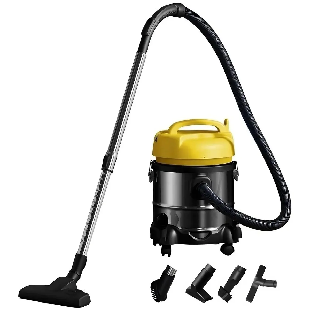 Профессиональный пылесос Deerma DEM-TJ150W Silver/Yellow - фото 12