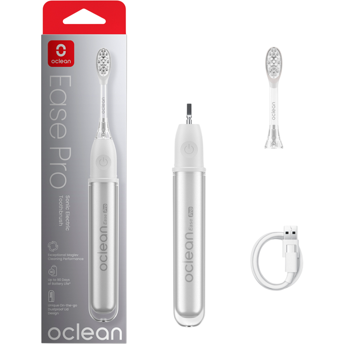 Зубная щётка Oclean Ease Pro Silver - N1803 - фото 7