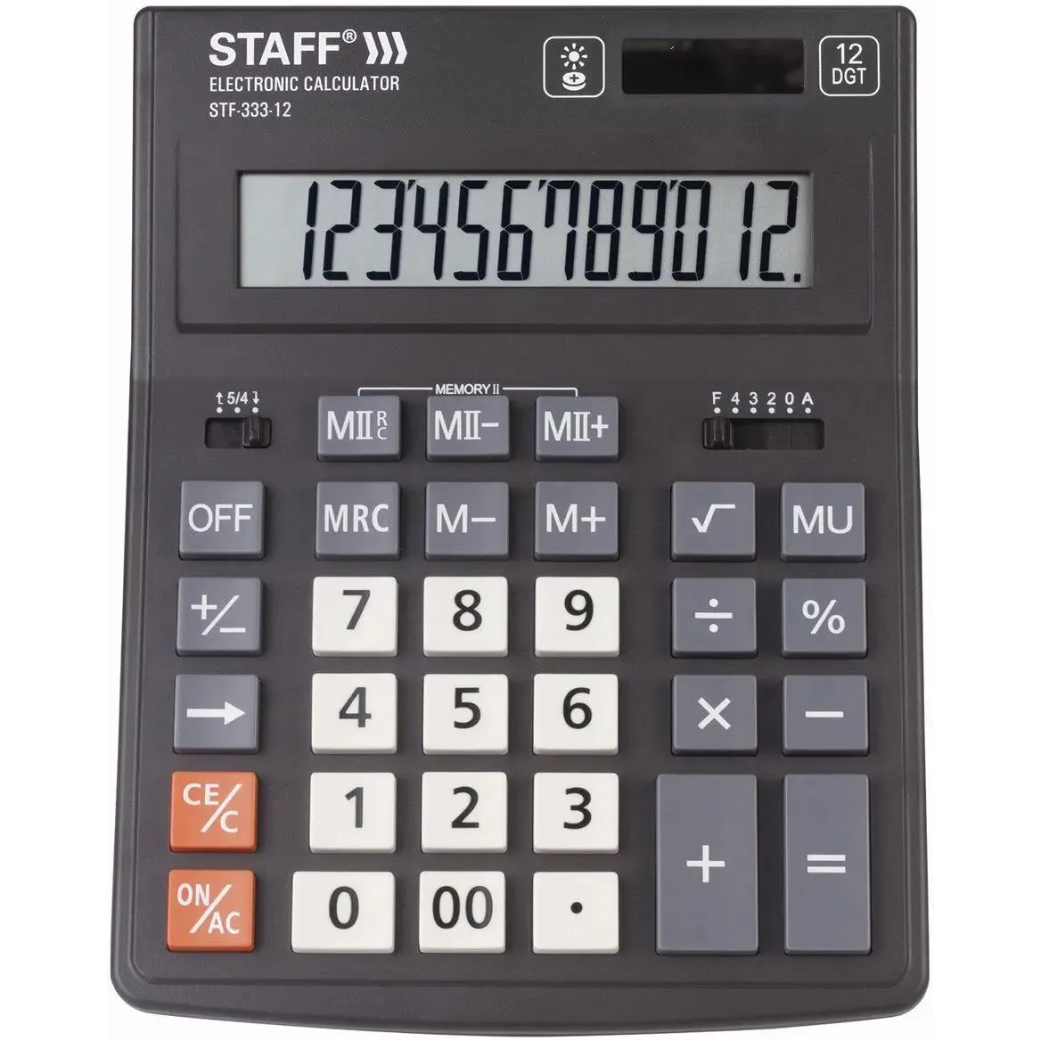 Калькулятор STAFF STF-333 12 Black - 250415