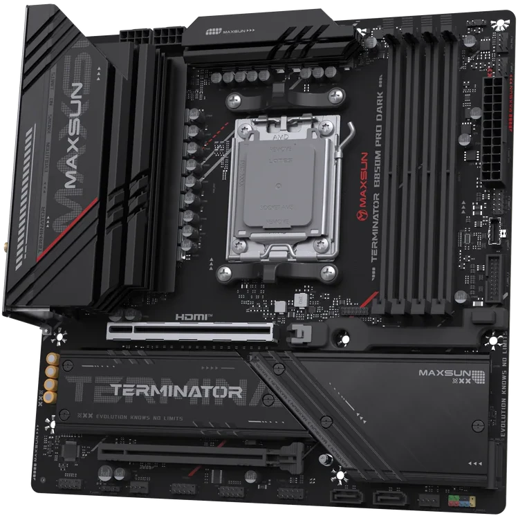 Материнская плата Maxsun Terminator B850M PRO DARK WIFI - MS-Terminator B850M PRO DARK WIFI - фото 3