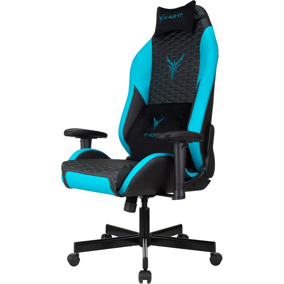 Игровое кресло Бюрократ Knight Neon Blue - KNIGHT NEON LBLUE - фото 3