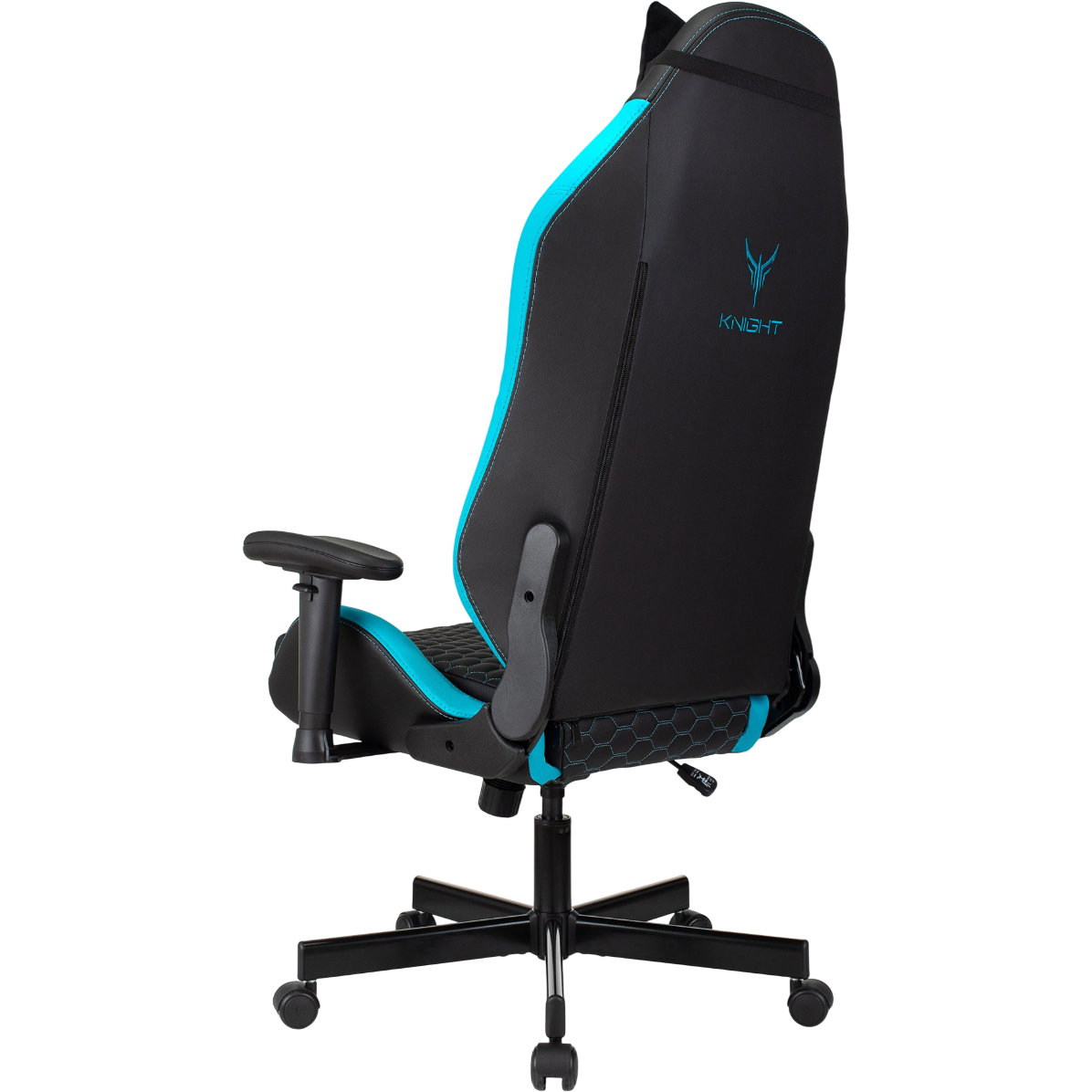 Игровое кресло Бюрократ Knight Neon Blue - KNIGHT NEON LBLUE - фото 5