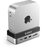 Док-станция Orico MiniDock Vertical Mac Mini Dock Stand Silver (ORICO-VS10-SV-EP)