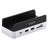 Док-станция Orico MiniDock Vertical Mac Mini Dock Stand Silver (ORICO-VS10-SV-EP)
