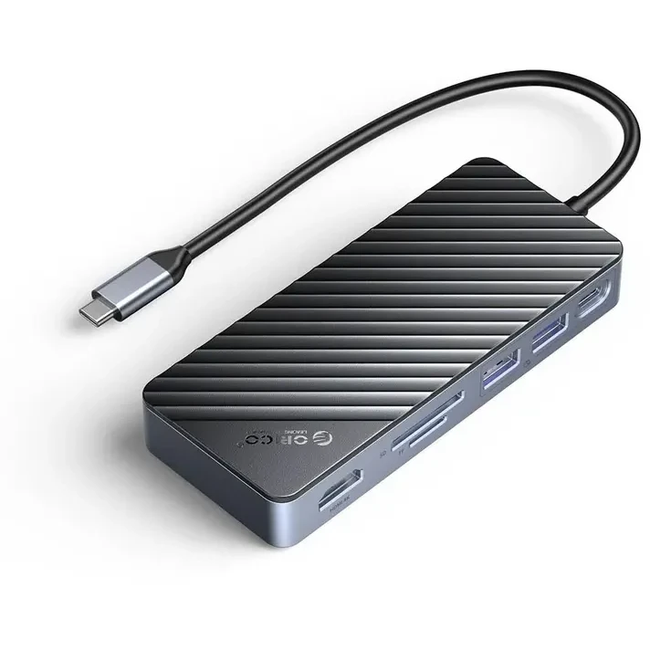 Док-станция Orico 8-IN-1 M.2 SSD Enclosure Black - ORICO-OM28P-G2-BK-EP