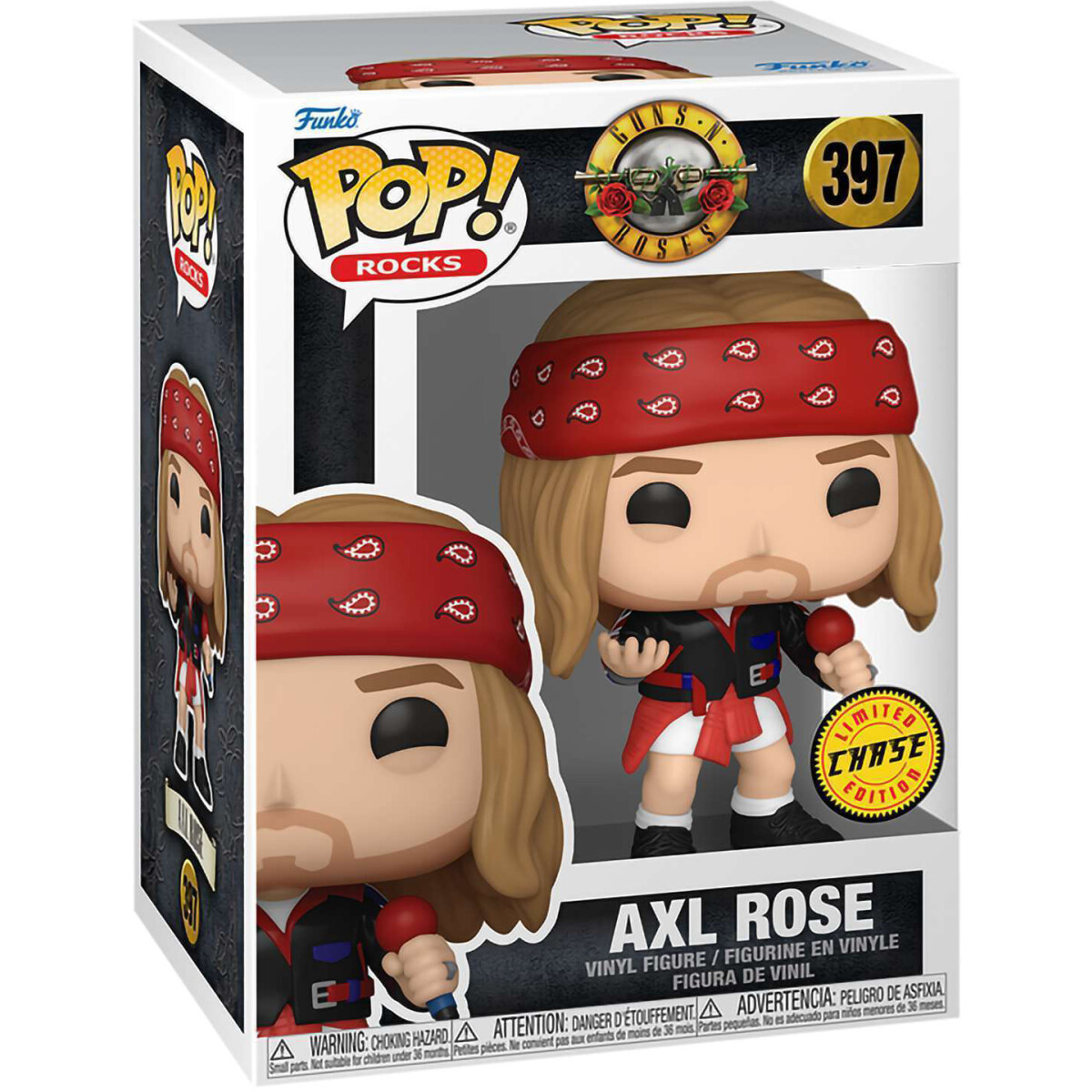 Фигурка Funko POP! Rocks Guns N' Roses Axl Rose with Red Bandana Chase - 2000901230078 - фото 2