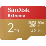 Карта памяти 2Tb MicroSD SanDisk Extreme + SD адаптер (SDSQXAV-2T00-GN6MA)
