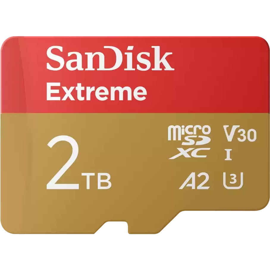 Карта памяти 2Tb MicroSD SanDisk Extreme + SD адаптер (SDSQXAV-2T00-GN6MA) - фото 2