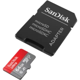 Карта памяти 64Gb MicroSD SanDisk Ultra + SD адаптер (SDSQUAB-064G-GN6MA)