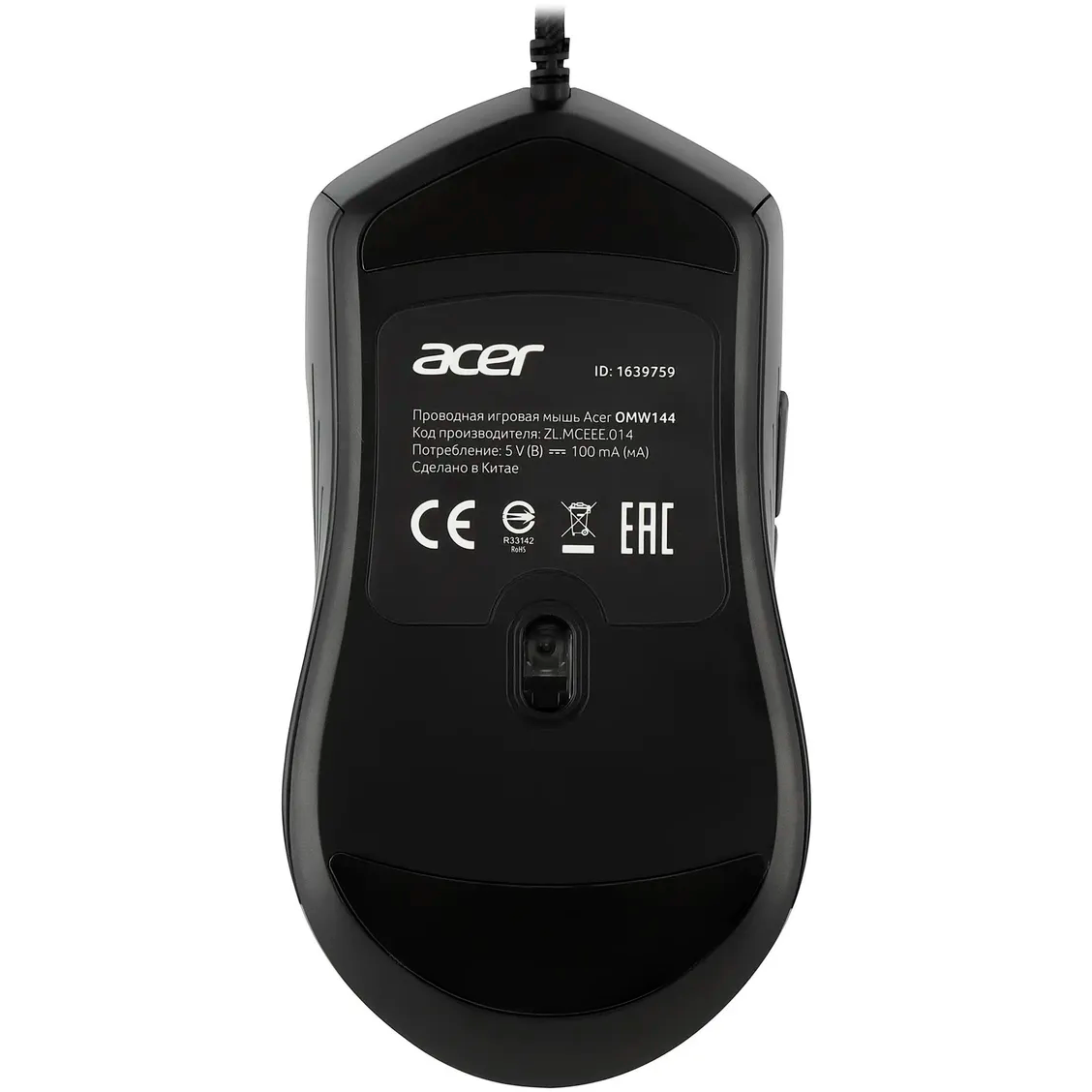 Мышь Acer OMW144 Black - ZL.MCEEE.014 - фото 11