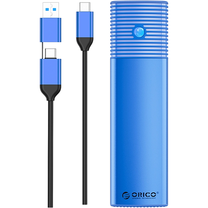 Внешний корпус для SSD M.2 Orico PWEM2-G2 Blue - PWEM2-G2-BL-EP - фото 2