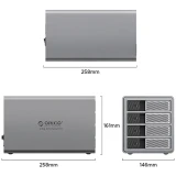 Дисковое хранилище Orico 9848RU3 Grey (9848RU3-EU-GY-BP)