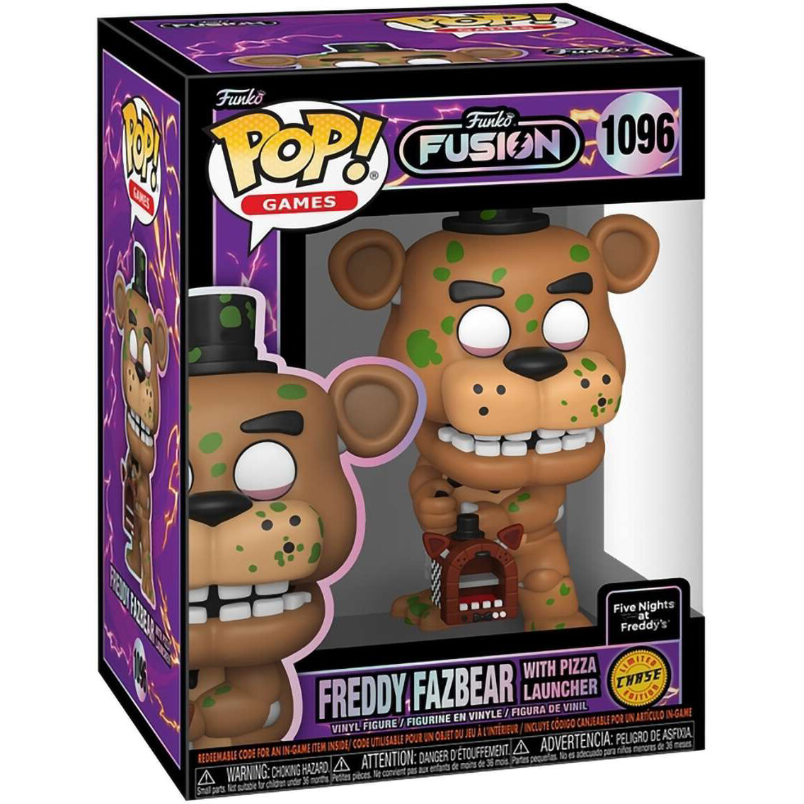 Фигурка Funko POP! Games Funko Fusion FNAF Freddy Fazbear w/Pizza Launcher Chase - 2100901243617 - фото 2