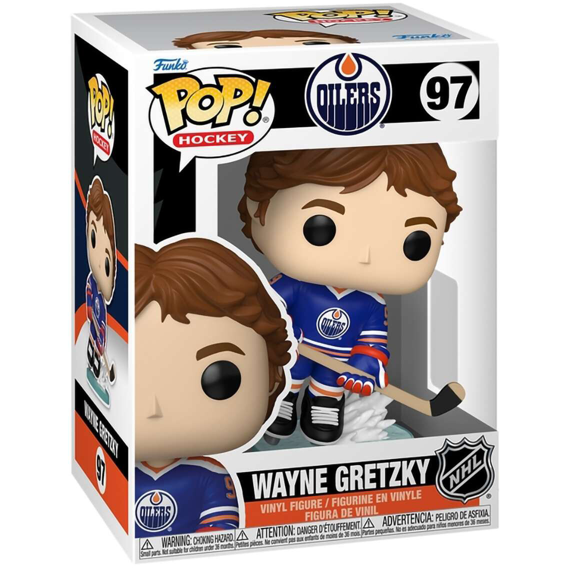 Фигурка Funko POP! NHL Oilers Wayne Gretzky (Rookie) - 86340 - фото 2