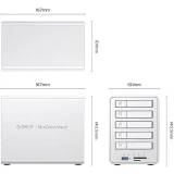 Дисковое хранилище Orico 8858RC3 Silver (8858RC3-EU-SV-BP)